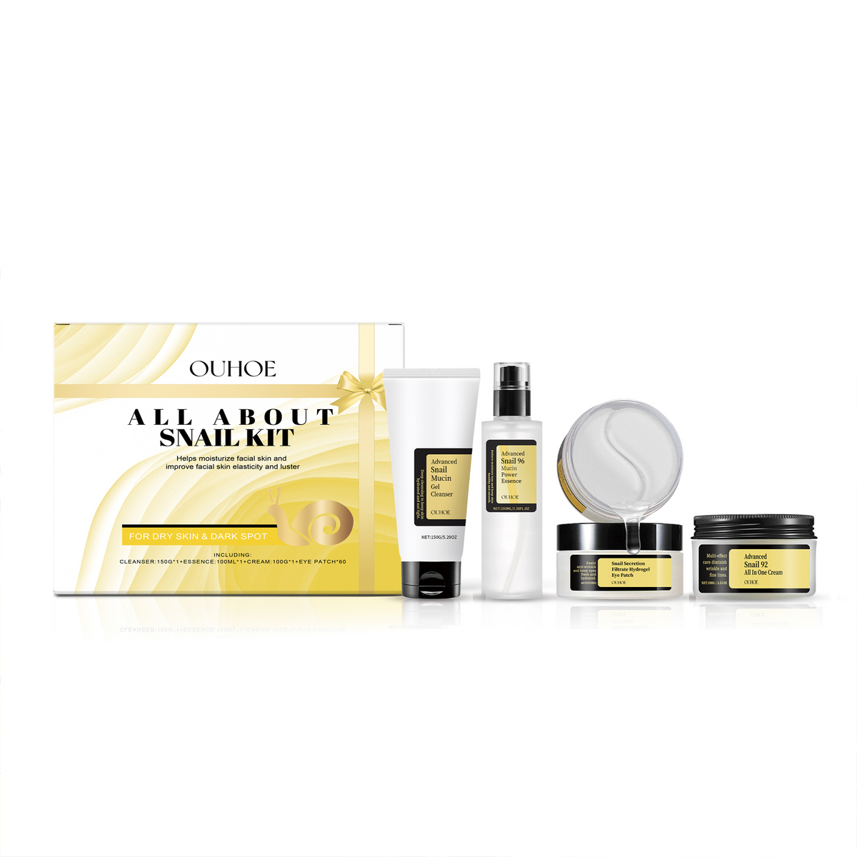 Wallaz Snail Glass Skin Set (4pcs)